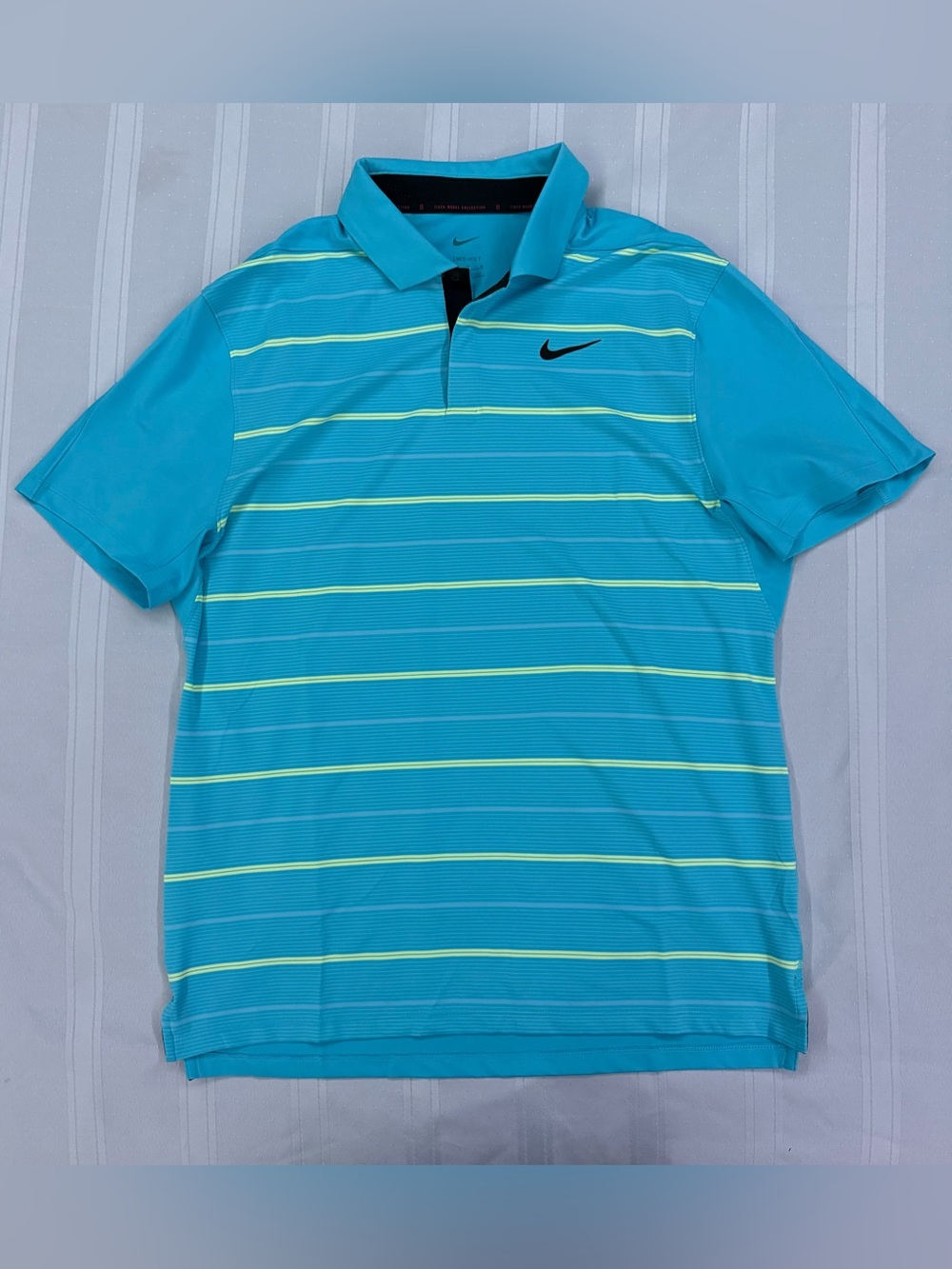 Nike Men’s Dri-FIT Tiger Woods Striped Golf Polo (Size M)